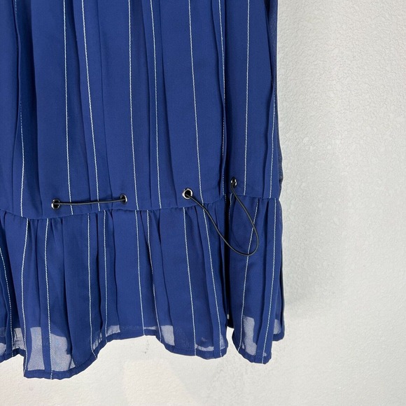 Tularosa Women's Pinstripe Hayley Skirt Elasticized Waist in Navy Size M - Picture 8 of 15